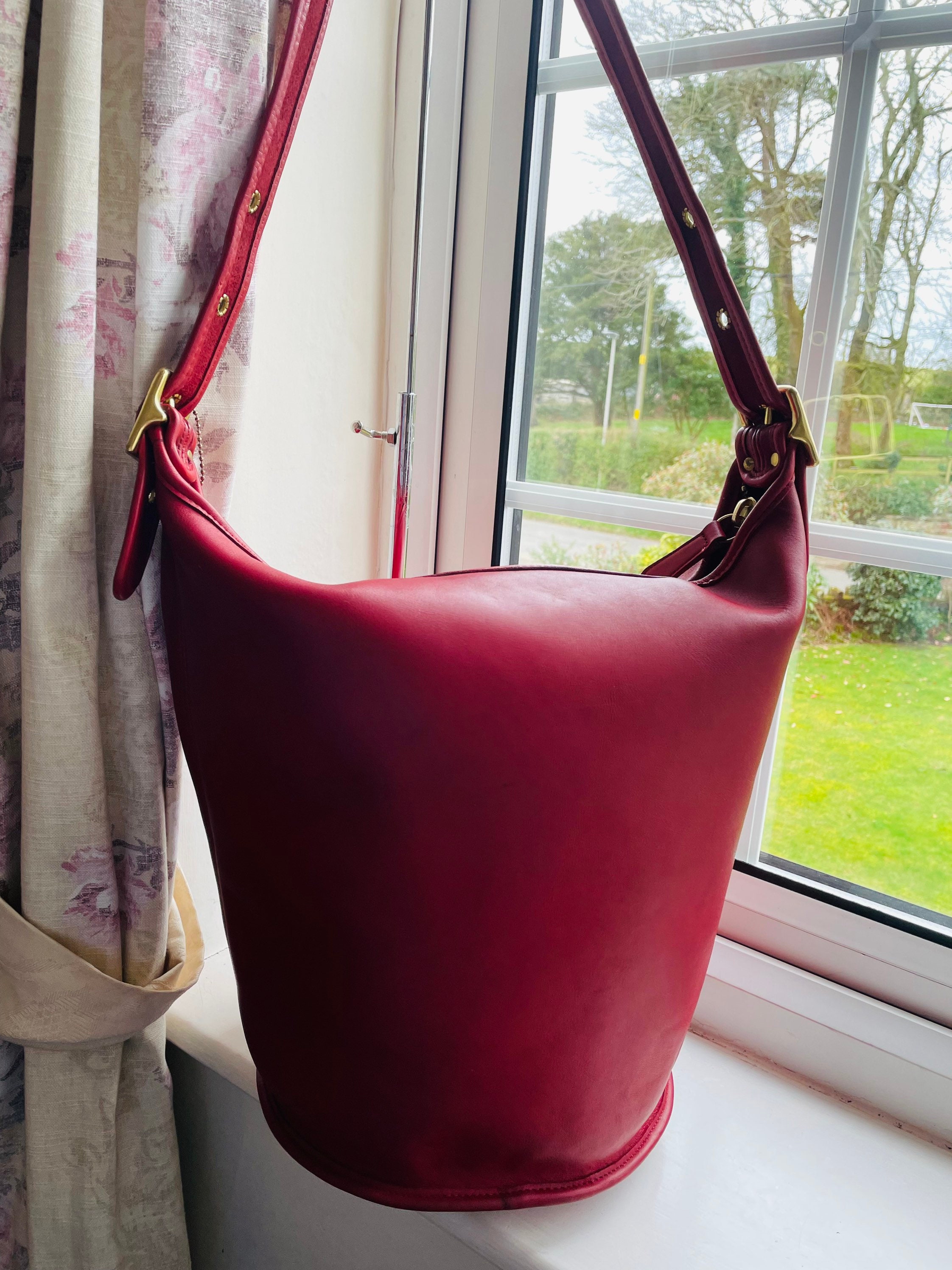 Vintage Old Coach Duffle Sac 9085 Red 