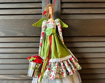 Tilda doll Mothers Day gift 19.7 in-50 cm Handmade doll Gift for daughter or mom grandma Cotton Angel doll Self-gift Home decor Amazing gift