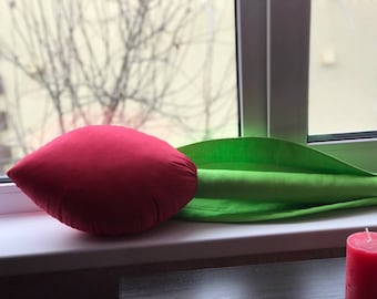 Fabric tulip Tulip pillow Easter tulip Mother'sDay Gift Wind blocker GiantBodyPillow - ProtectionAgainst Loneliness Wedding giftSelf-gifting