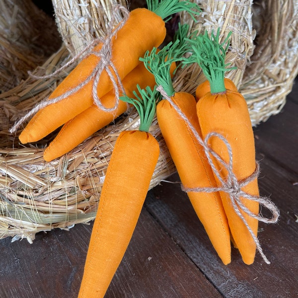 Stoff Möhre 3er Set Ostern Möhren Ostern Korbfüller Tiered Tablett Dekor Frühling Dekor Kranzfüller Ostergeschenk Osterdeko Мanteldecor