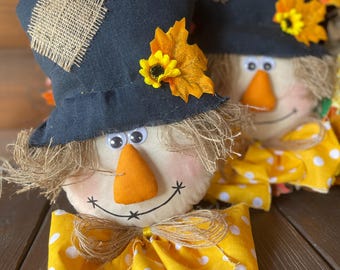 Corona con testa di spaventapasseri, ghirlanda, corona di spaventapasseri, corona autunnale, corona del Ringraziamento, corona con testa di spaventapasseri, decorazioni per ghirlande autunnali, HarvestDayDecor