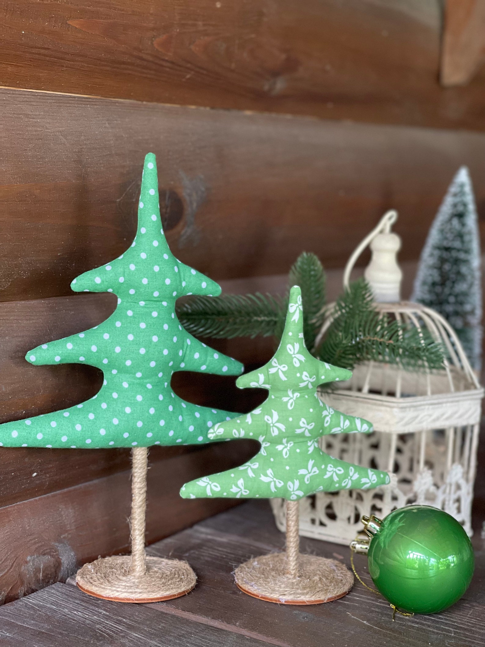 Christmas Trees Set of 2/4 Trees Scandinavian Style Christmas Etsy