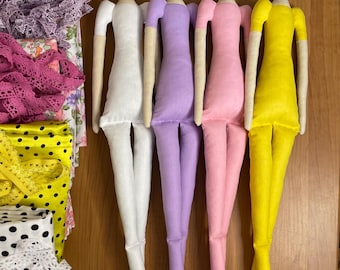 Tilda doll body Colored blank doll bodies 19.6" Tilda Blank rag doll Rag doll body Cloth doll body DIY doll The best gift craftswoman