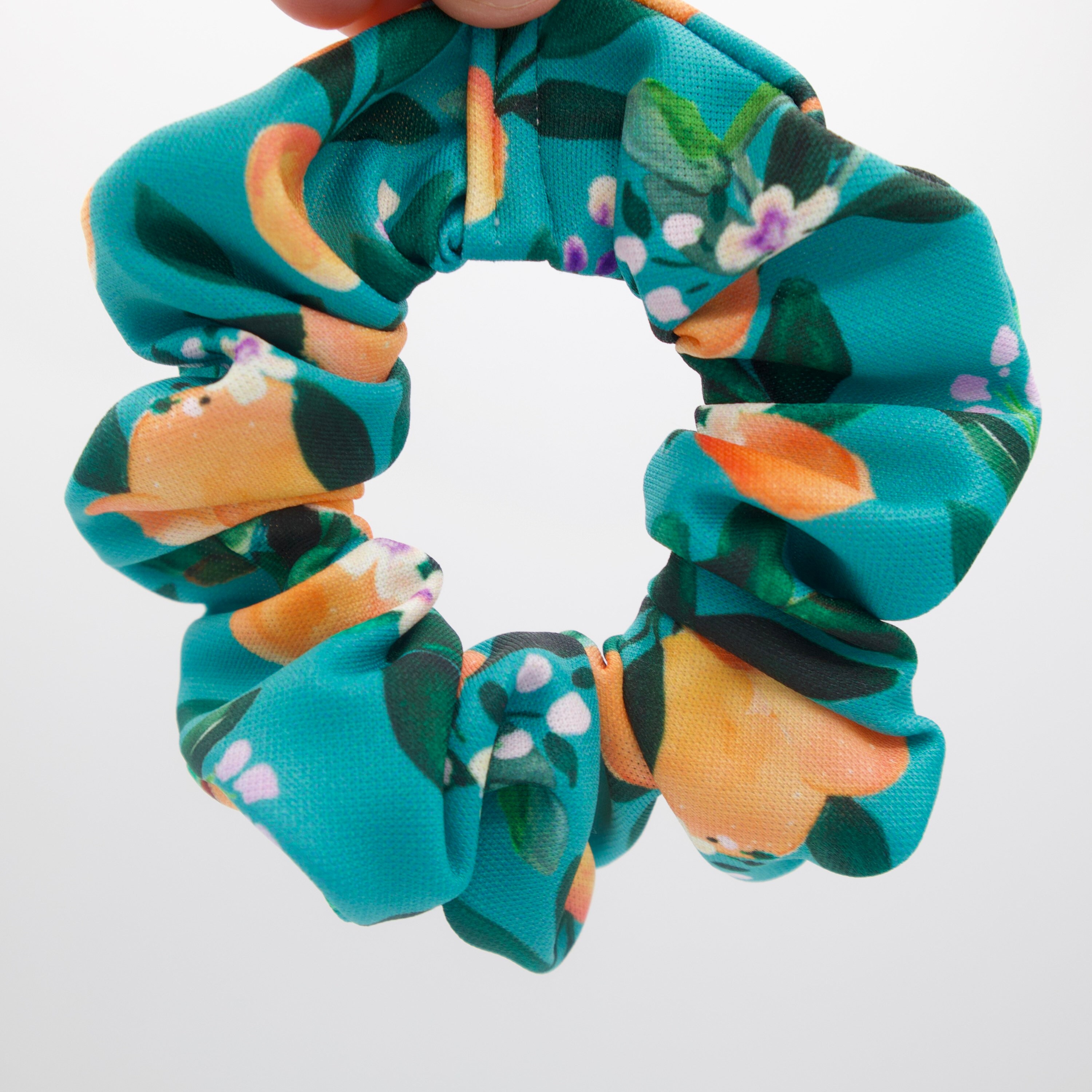 Orange Scrunchie Summer Scrunchie Top Knot Messy Bun Etsy