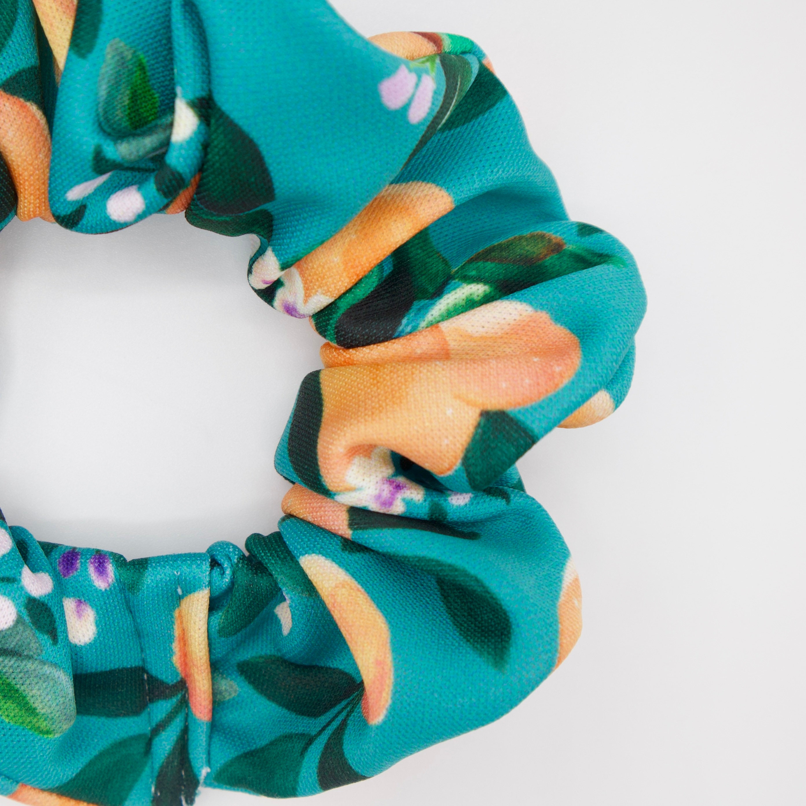 Orange Scrunchie Summer Scrunchie Top Knot Messy Bun Etsy