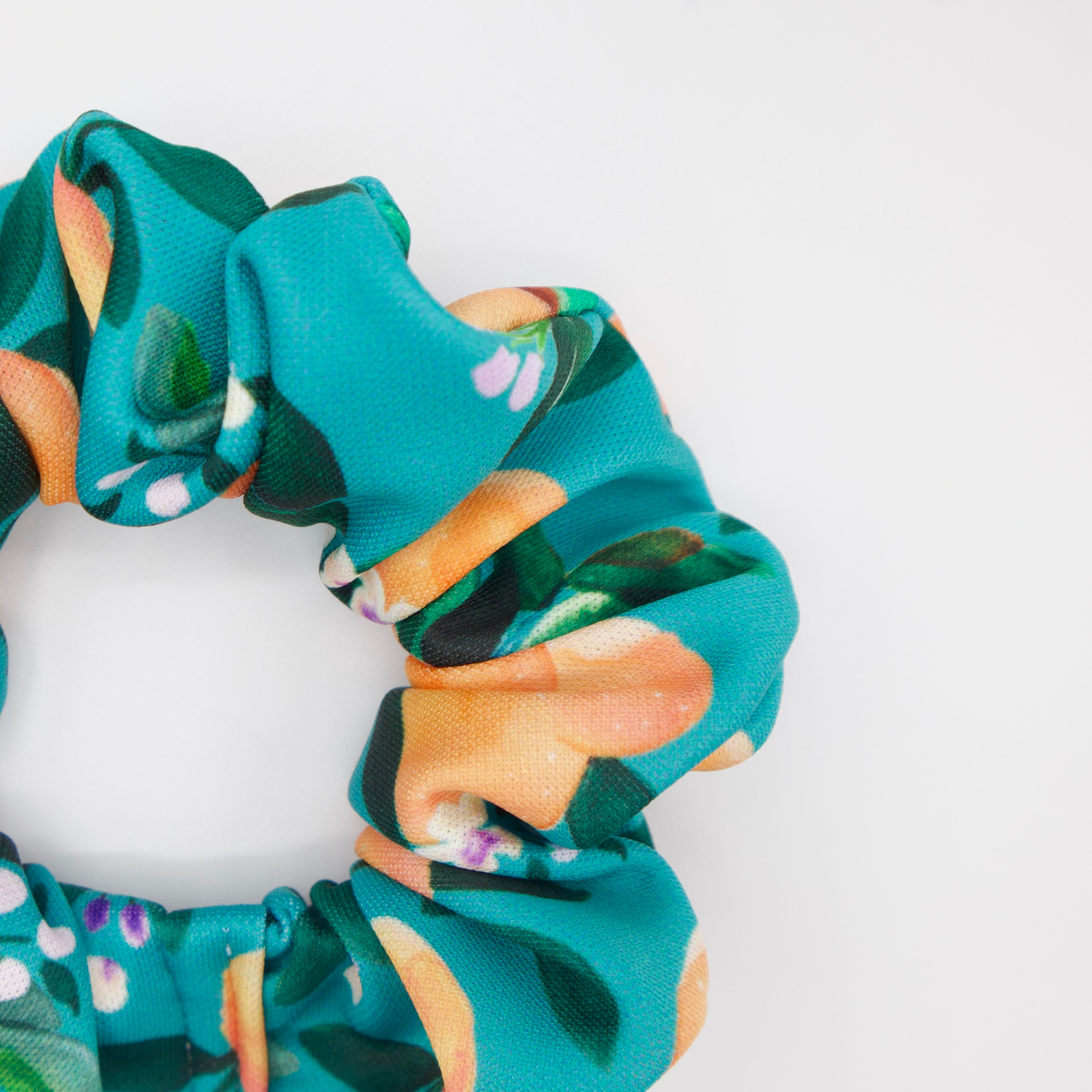 Orange Scrunchie Summer Scrunchie Top Knot Messy Bun Etsy