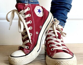 converse high cut maroon