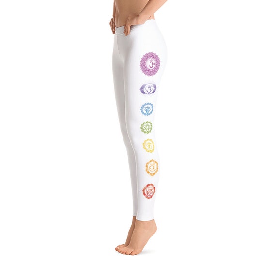 Kundalini Yoga Chakra Leggings, Yoga Pants, Seven Chakras Leggings, Healing  Chakra, Printed Workout Leggings, Kundalini Awakening 