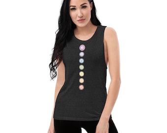 Tanque muscular feminino Chakras