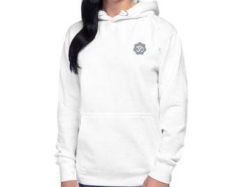 Om Chest Embroidery Unisex Hoodie