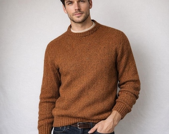McGregor Vintage McGregor Shetland Wool Sweater Men’s L Brown Crewneck USA