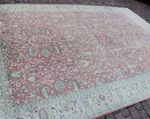 8x12 - 8 39 1 39 39 x11 39 5 39 39 ft, 352x247cm,free shipping, Turkısh handmade,vıntage carpet,Distressed oriental,decor,antique,pink,beige,interiors az58