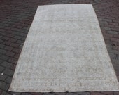 5x8 -4 39 6 39 39 x7 39 9 39 39 ft, 240x140 cm,free shipping,Turkısh handmade,vıntage,carpet,Distressed oriental,decor,antique interiors beige, brown az192
