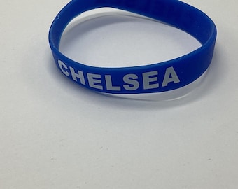 Chelsea Blue Rubber Wristband