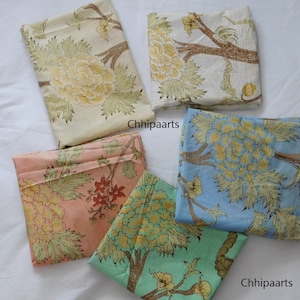 Mothers Day Sale Set Of 5 Pc In One Yard soft  floral screen print soft cotton fabric print fabric  sewing theme fabric modern floral fabric