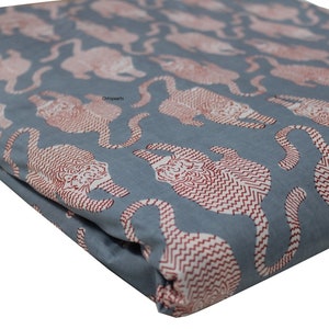 New Tiger Printed Dress Making Fabric Home Decor Craft Fabric Soft Voile Vegetable Color Running Fabric, Sewing Fabric By The Yard !