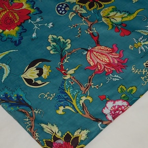 Cotton hand block print Fabric by the yard dress fabric, Floral printed kids women dress making fabric Soft light weight Fabric 44&quot; Width