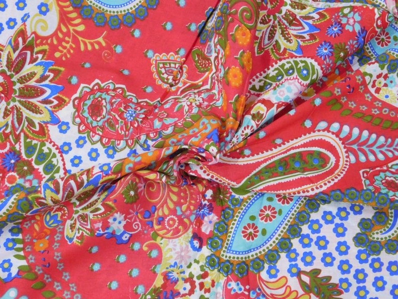 Gypsy Fabric Indian Cotton Fabric Summer Dresses in 100/% Cotton Floral Print Boho Fabric Quilting Cotton Fabric by the Yard