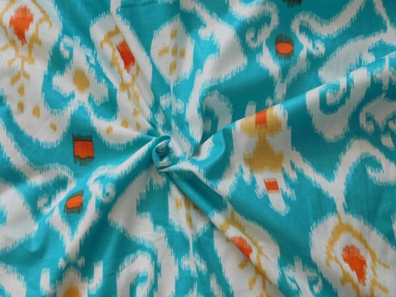 Gypsy Quilting Cotton Sale 20/% Off 1 Yard Indian fabric Cotton Fabric by yard Summer Dresses in Ikth Print,Boho Fabric Fabric by the Yard