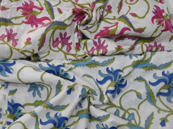 Gypsy Fabric Indian Cotton Fabric Summer Dresses in 100/% Cotton Floral Print Boho Fabric Quilting Cotton Fabric by the Yard