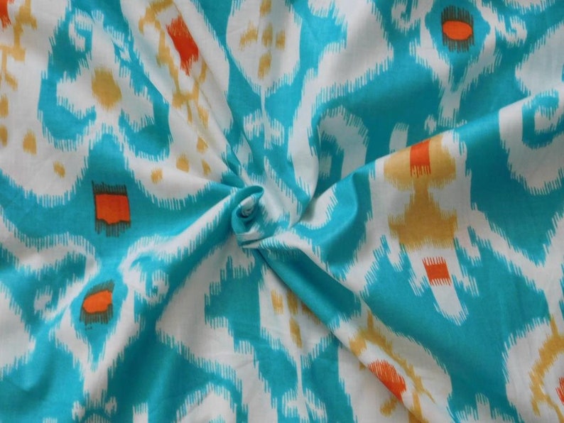 Gypsy Quilting Cotton Sale 20/% Off 1 Yard Indian fabric Cotton Fabric by yard Summer Dresses in Ikth Print,Boho Fabric Fabric by the Yard