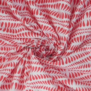 Floral Hand Block Printed Dress Making Voile Soft Fabric Cotton Running Natural Garment Making Fabric Vegetable Color Sanganeri Fabric !