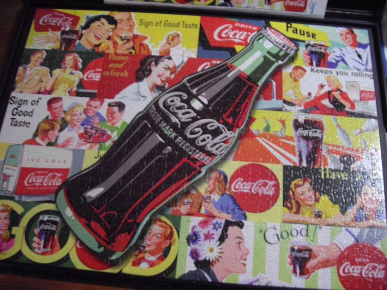 Coca Cola Jigsaw Puzzle/ puzzle/ Coke/ jigsaw/ collectibles/ | Etsy