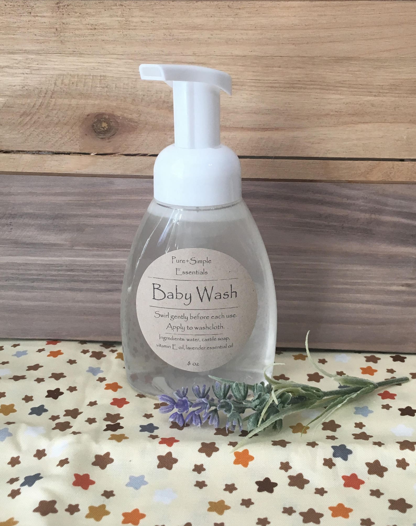 Baby Wash Foaming Lavender Baby Wash Etsy