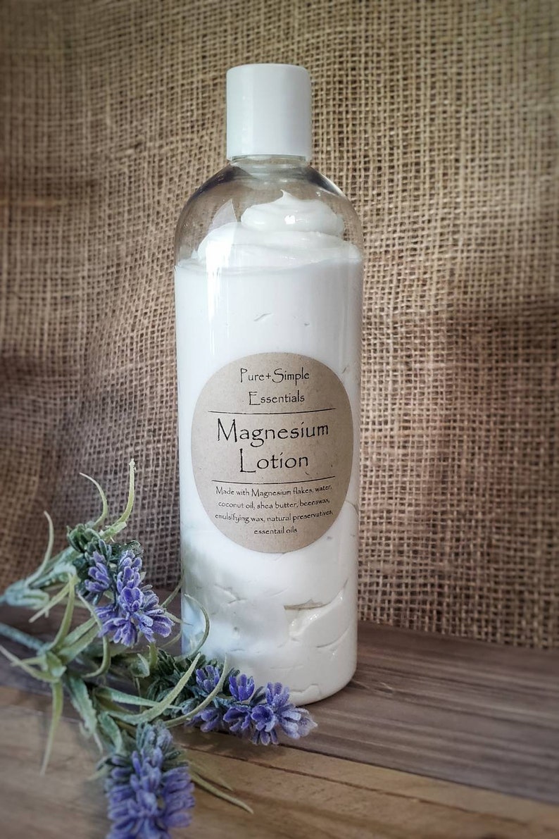 Magnesium Lotion Lavender Restless Legs Natural Relief 12oz Etsy