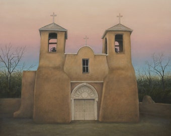 Pintura de la iglesia de Taos