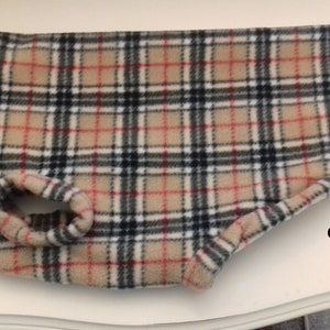 Warm Dog Fleece Jumper Clothes Coat Vest various sizes XXS XS S M L XL Dachshund, Tartan Classic TARTAN