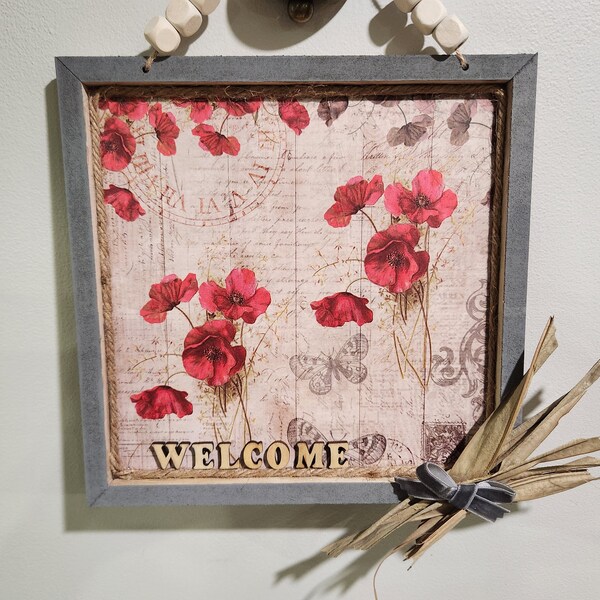 12x12 Welcome door hanger