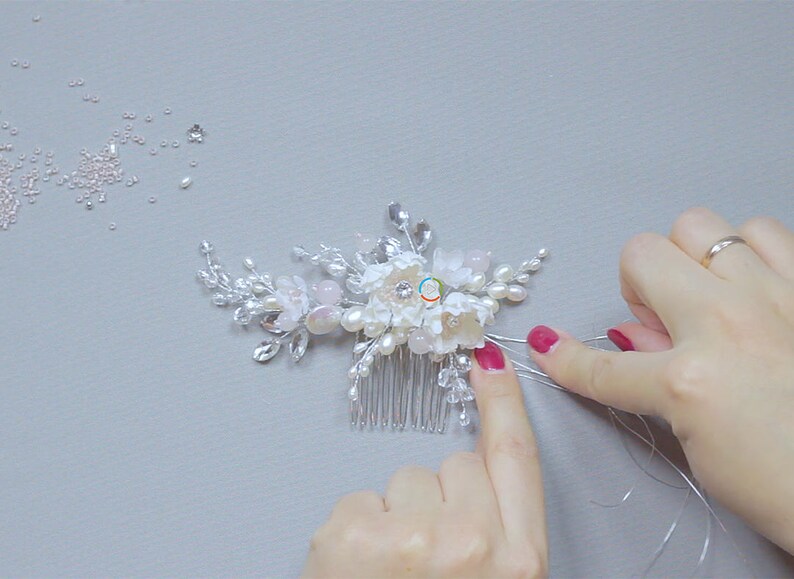 DIY Video tutorial Hair comb with silk flowers tutorial hair Etsy