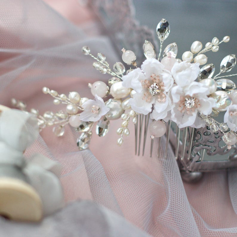 DIY Video tutorial Hair comb with silk flowers tutorial hair Etsy