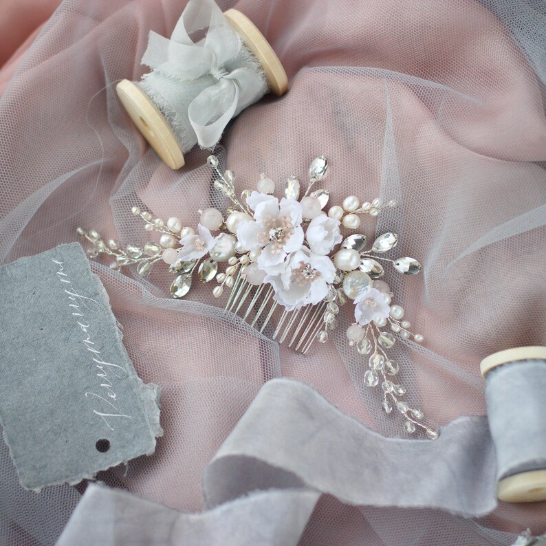 DIY Video tutorial Hair comb with silk flowers tutorial hair Etsy