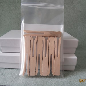 2.5 Inch Flat Unfinished Wood Clothes Pegs