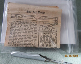 Vintage Star Art Needle - Etsy