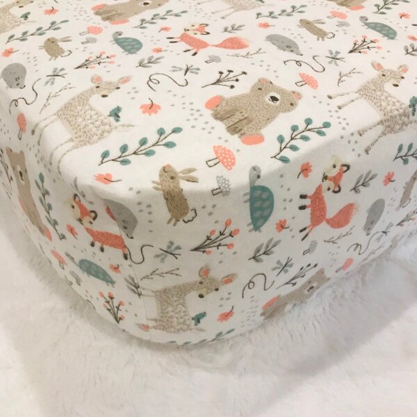 Fox Crib Sheet Etsy