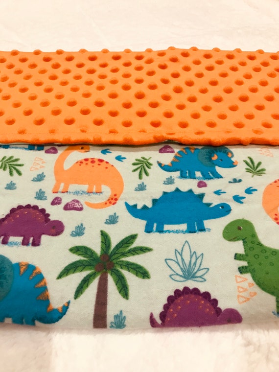 dinosaur minky blanket