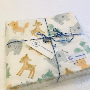 woodland receiving blankets