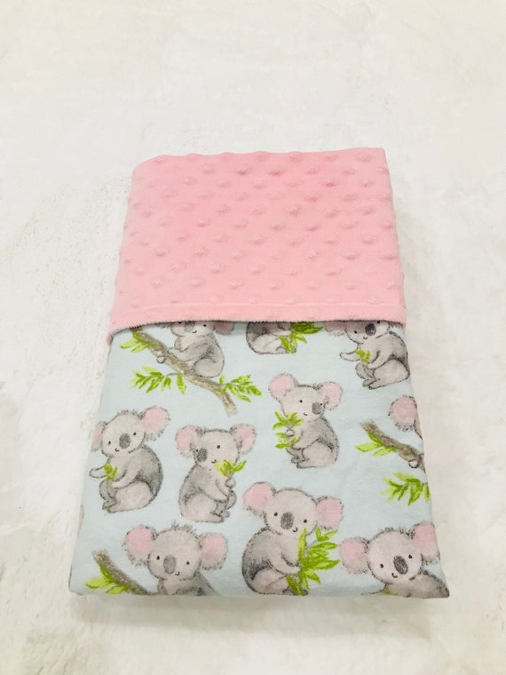Koala bear baby blanket minky flannel/koala baby/toddler Etsy