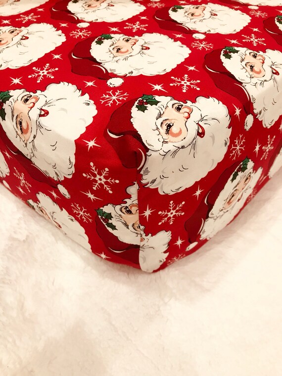 santa crib sheet