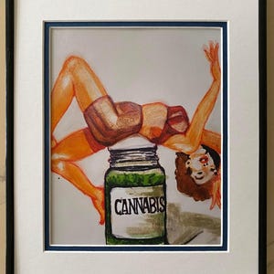 Vintage pinup wall art