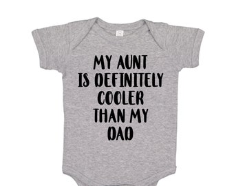 i love my aunt baby onesie
