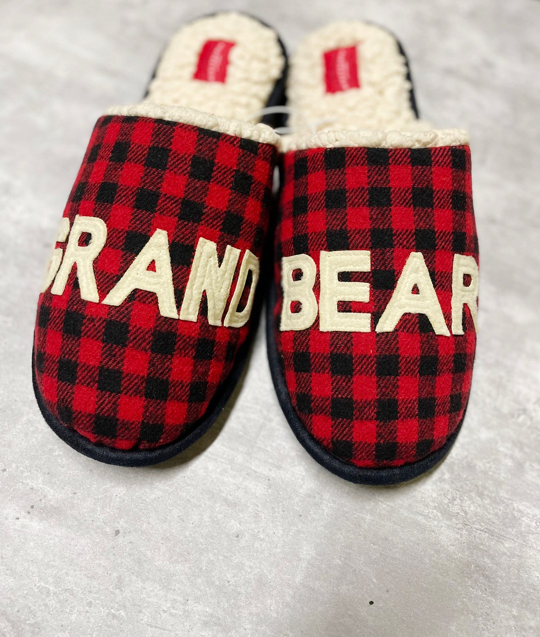 Matching Family Christmas Slippers, GRAND Bear Fur Lined Slipper, Gifts