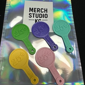 Aldi Removeable Quarter Keychain Keeper Shopping Cart Tokens 5-Pack