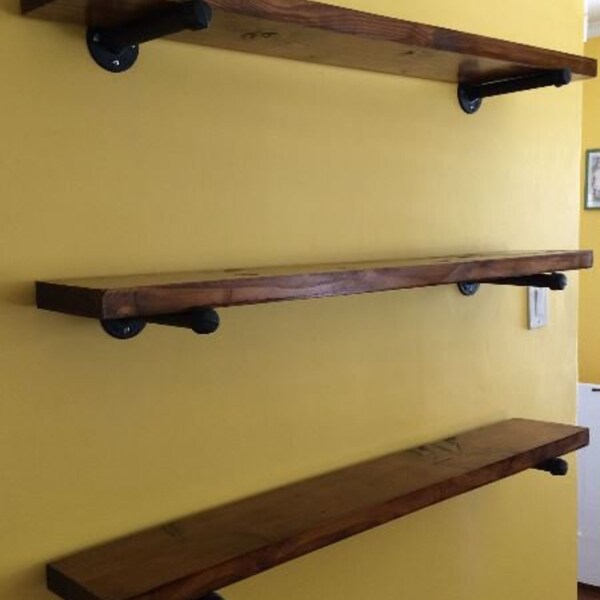 Black Pipe Shelf Etsy