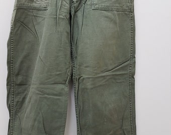 Vintage Army Pants Vietnam era vintage Fatigue army pants vietnam pants vintage military pants reclaimed fashion sz 1833