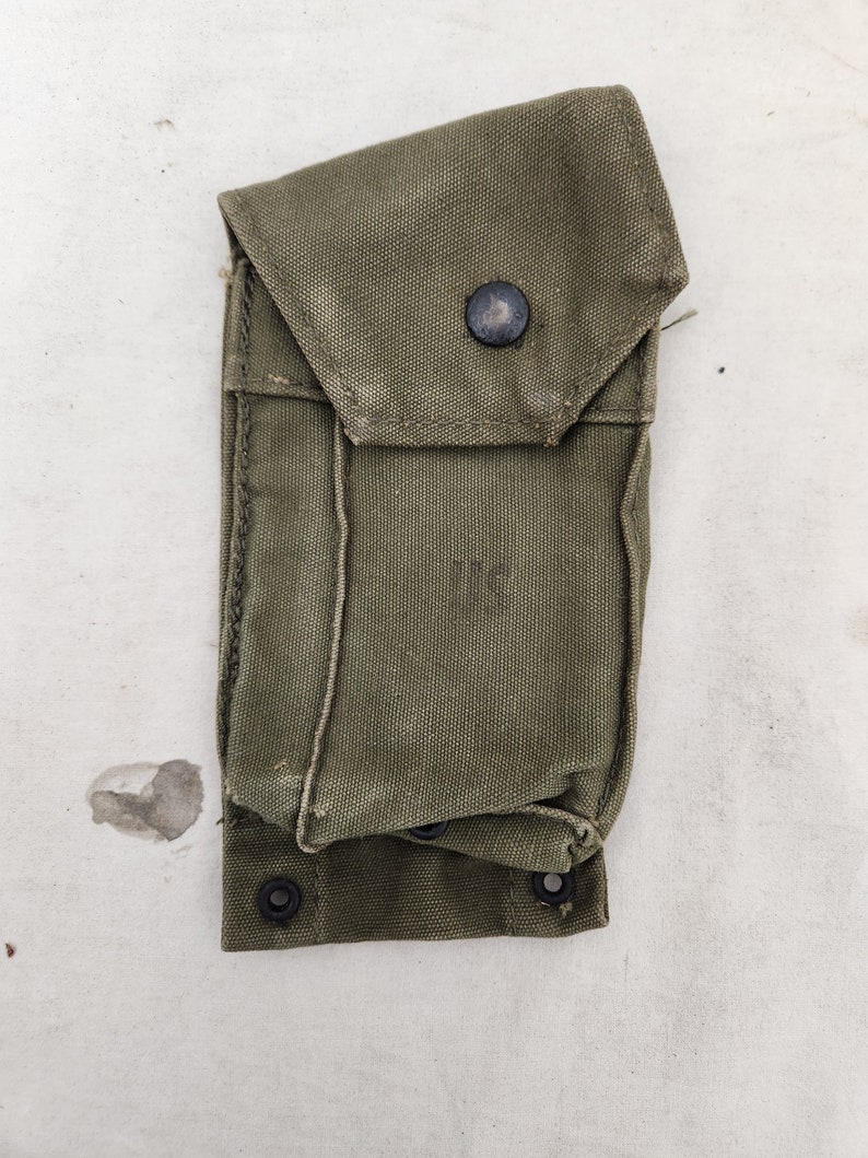 Vintage Military Issued Vietnam Era M14 Ammo Pouch image 1