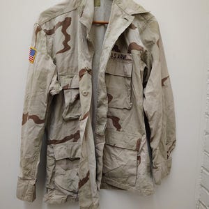 Vintage Military Issued 3 Color Desert Shirt/Blouse with Patches-MR-5308